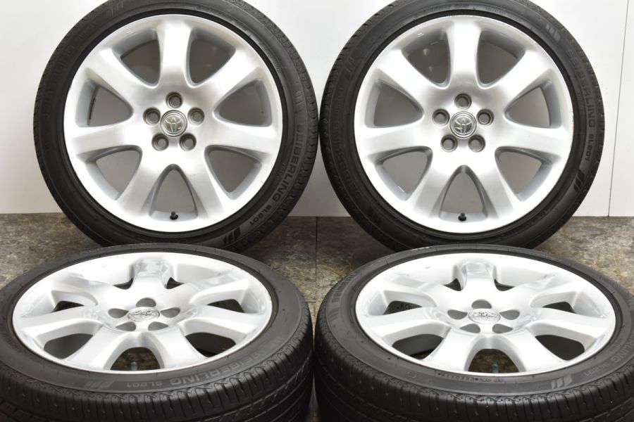 大特価】トヨタ 250系 アベンシス 純正 17in 7J +45 PCD100 セイバーリング SL201 215/45R17 ノーマル戻し プリウス  ウィッシュ 中古 タイヤホイールセット | パーツ販売ナンバーワン