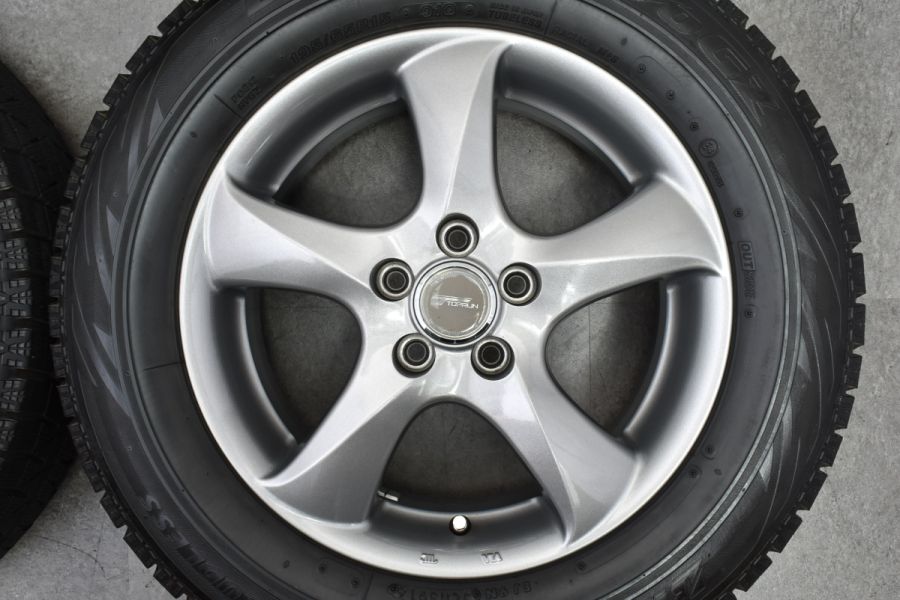 トップラン 15in 6J +43 PCD100 ブリヂストン ブリザック VRX 195/65R15 プリウス カローラツーリング ウィッシュ 送料無料