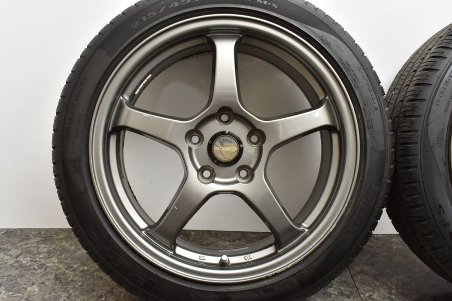 ひまわり　ENKEI 17×7J +48 215/45R17 ◇SUBARU BRZ STI純正◇7J+48 5H100◇ブリヂストン RE003 215