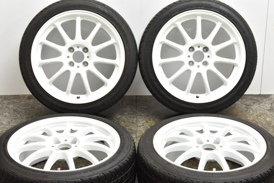 【カスタム用に】WORK ワークエモーション 11R 17in 7J +47 PCD100 ダンロップ SPスポーツ 205/45R17 アクア  ヴィッツ ノート スイフト