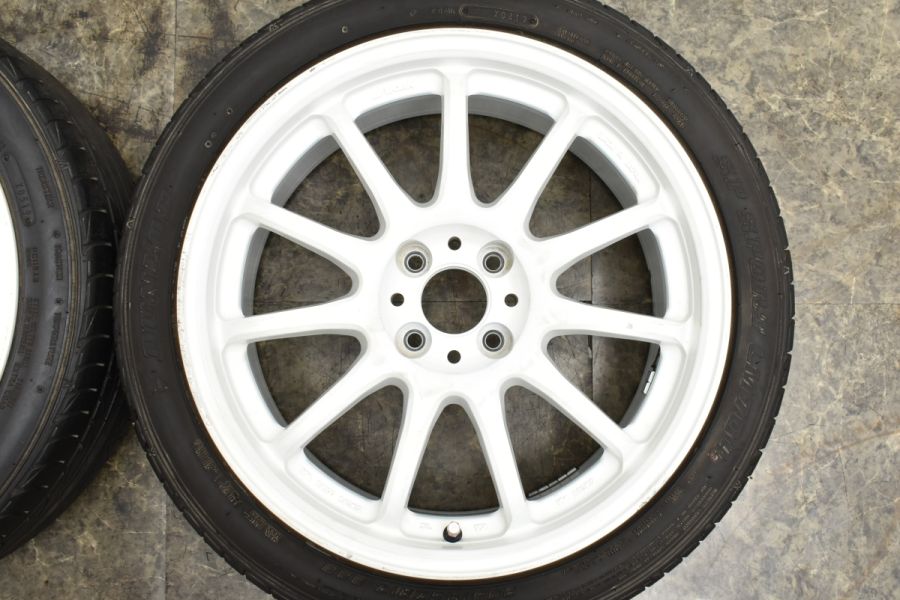 カスタム用に】WORK ワークエモーション 11R 17in 7J +47 PCD100 ダンロップ SPスポーツ 205/45R17 アクア  ヴィッツ ノート スイフト 中古 タイヤホイールセット | パーツ販売ナンバーワン