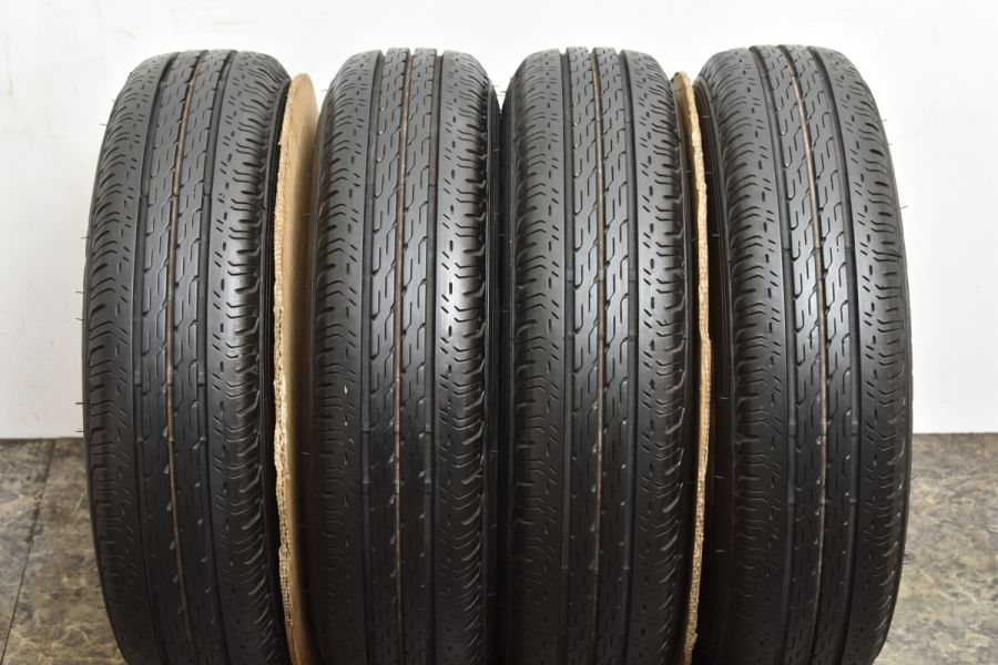 ブリヂストンエコピアR680 145/80R12 4本セット ホンダ純正ホイール バリ溝 程度良好品】ホンダ N-VAN Lグレード 純正 12in 4.00B +40