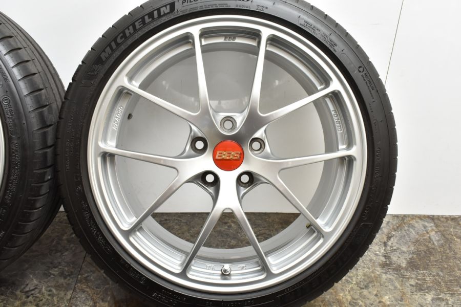 鍛造 美品】BBS RI-A RI-A030 18in 8J +48 PCD112 ミシュラン パイロットスポーツ4 225/40R18 A3 S3  ゴルフ ジェッタ パサート Forged 中古 タイヤホイールセット | パーツ販売ナンバーワン