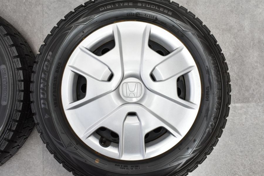 大特価】ホンダ GB3/GB4 フリード 純正 15in 5.5J +50 PCD100 ダンロップ ウインターマックス WM01 185/65R15  スチール スパイク 中古 スタッドレスタイヤホイールセット | パーツ販売ナンバーワン