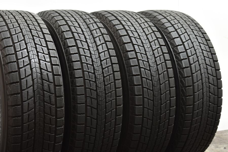 【美品 超バリ溝 9分山】DUFACT 17in 7J +48 PCD114.3 ダンロップ ウインターマックス SJ8 225/65R17  エクストレイル CR-V CX-8 CX-5