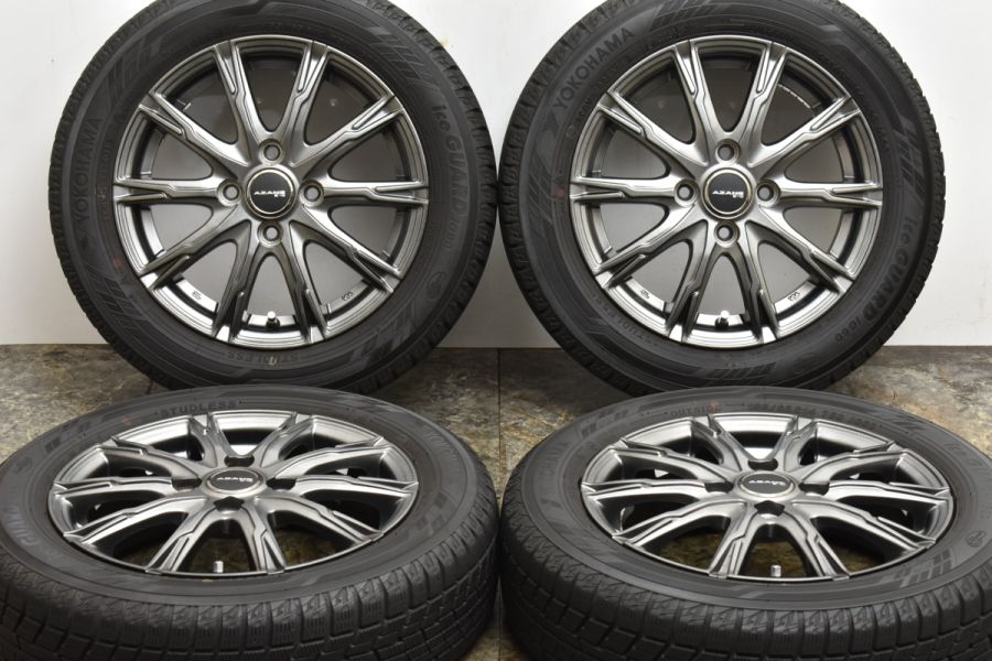 【程度良好品】TOPY AZANE 14in 4.5J +45 PCD100 ヨコハマ アイスガード iG60 155/65R14 N-BOX デイズ  サクラ ワゴンR タント ムーヴ