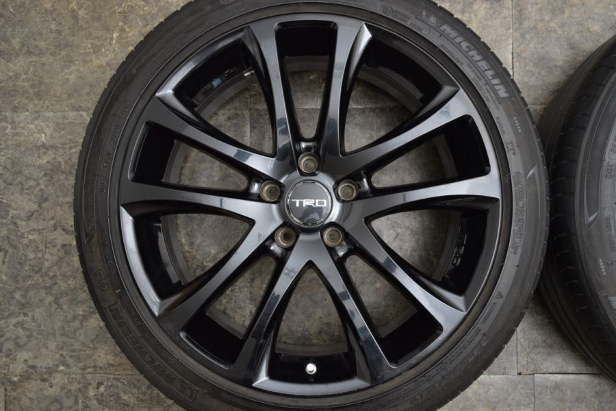 【ドレスアップ用に】トヨタ 純正OP TRD TF5 19in 8J +40 PCD114.3 ミシュラン プライマシー3 245/40R19  アルファード ヴェルファイア