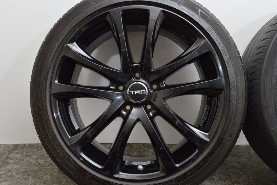 ドレスアップ用に】トヨタ 純正OP TRD TF5 19in 8J +40 PCD114.3 ミシュラン プライマシー3 245/40R19  アルファード ヴェルファイア 中古 タイヤホイールセット | パーツ販売ナンバーワン