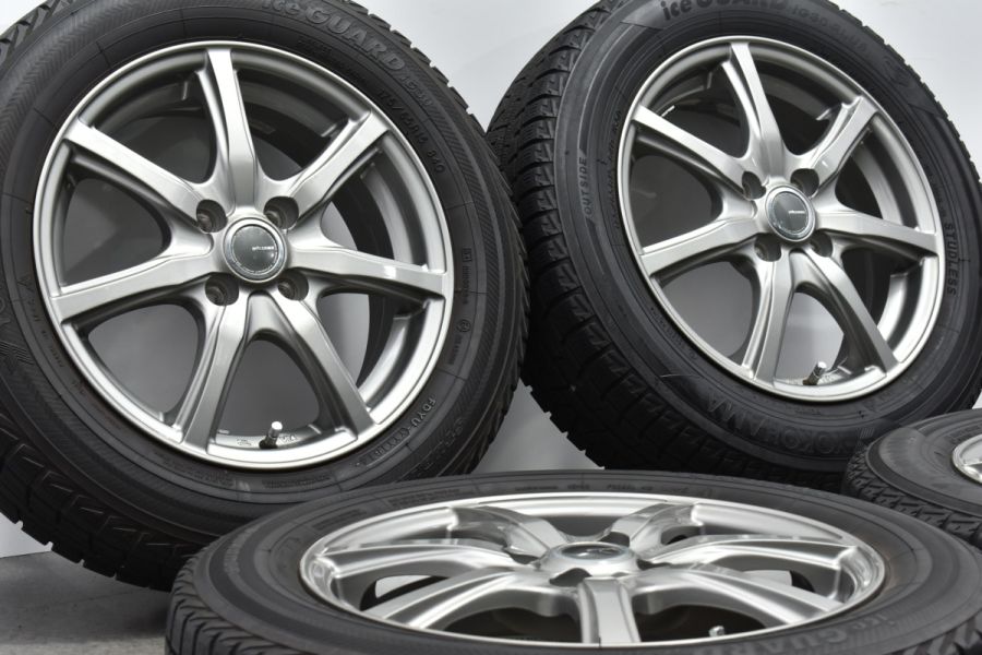 ミルアス 15in 5.5J +42 PCD100 ヨコハマ アイスガード iG50+/iG30 175/65R15 アクア ヴィッツ アクシオ  スイフト フィット 中古 スタッドレスタイヤホイールセット | パーツ販売ナンバーワン