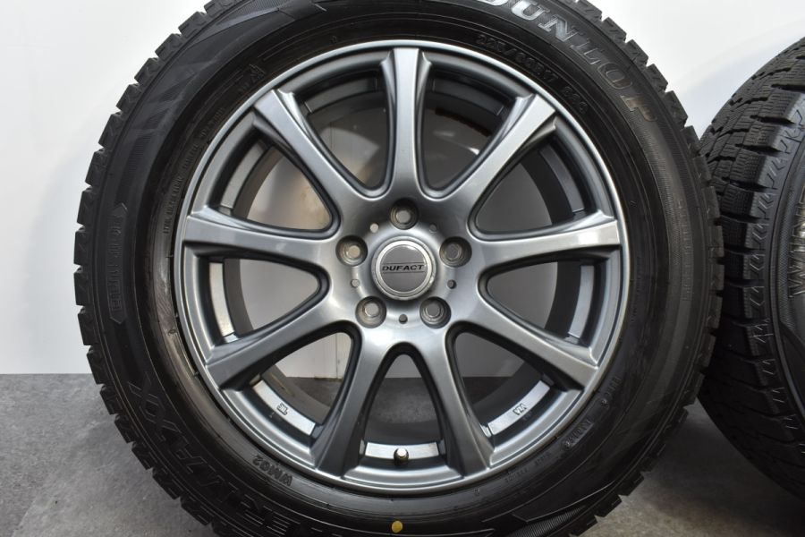 バリ溝DUFACT 17in 7J +48 PCD114.3 ダンロップ ウインターマックス 