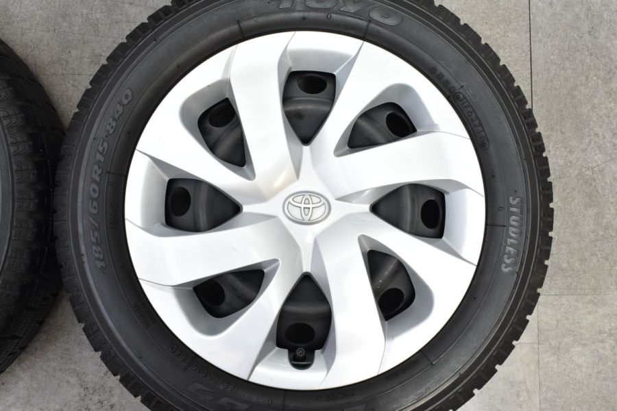 【カイ】【美品】トヨタ純正 シエンタ170系185/60R15×4本セット トヨタ シエンタ 170系 当社指定輸入スタッドレスタイヤ 185/60R15