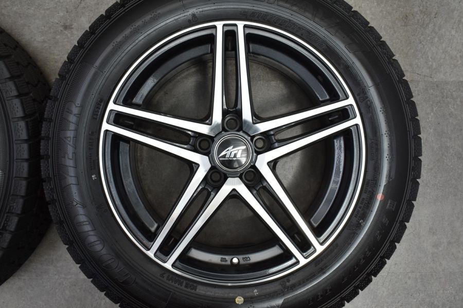 バリ溝 美品】AFT 17in 7.5J +35 PCD112 グッドイヤー アイス