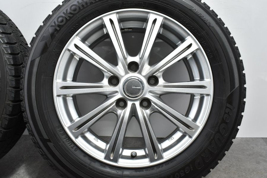 程度良好品】ミルアス 16in 6.5J +53 PCD114.3 ヨコハマ アイスガード