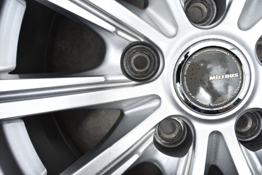 程度良好品】ミルアス 16in 6.5J +53 PCD114.3 ヨコハマ アイスガード