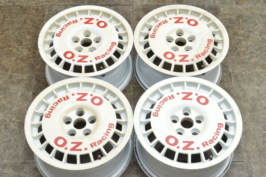 【希少品 当時物】OZレーシング ラリーレーシング 15in 7J +40 PCD100 ホイール 4本セット セリカ プリウス ウィッシュ カルディナ