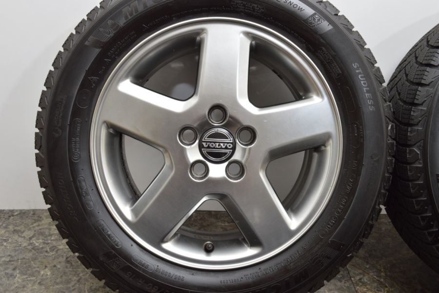 超バリ溝 9分山】ボルボ V50 純正 16in 6.5J +52.5 PCD108 ミシュラン X-ICE SNOW 205/60R16  品番：30647930 スタッドレス用に V40 V70 中古 スタッドレスタイヤホイールセット | パーツ販売ナンバーワン