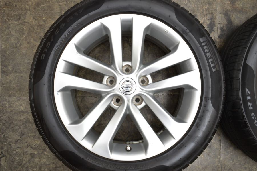 日産ジューク純正17インチ アルミホイール ノーマルタイヤ付き215/55R17 日産ジューク純正17インチ アルミホイール ノーマルタイヤ付き