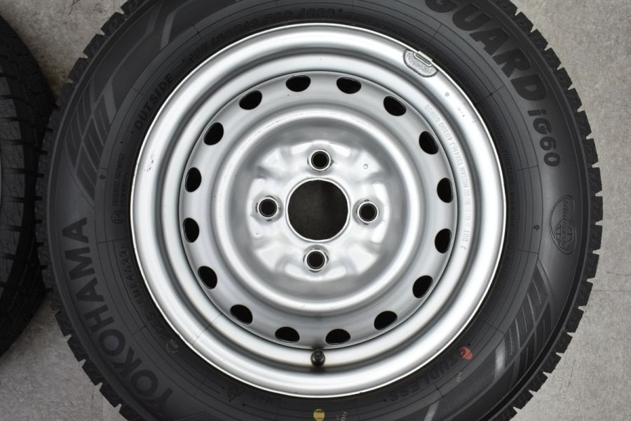 バリ溝 2022年製】ニッサン ADバン 純正 13in 4.5J +40 PCD100