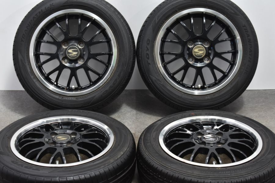 程度良好品】S-HOLD 14in 5J +45 PCD100 トーヨー/ダンロップ