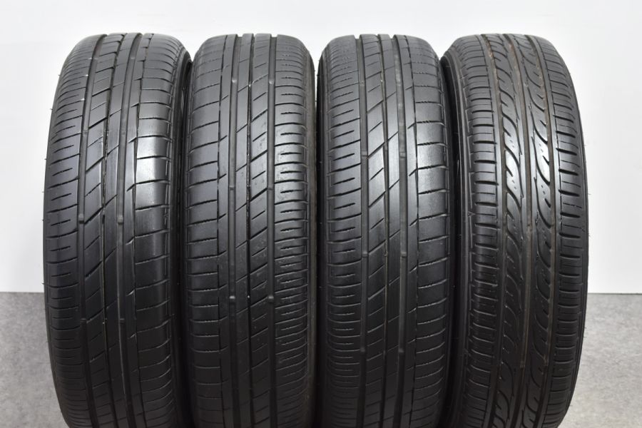 程度良好品】S-HOLD 14in 5J +45 PCD100 トーヨー/ダンロップ 155 