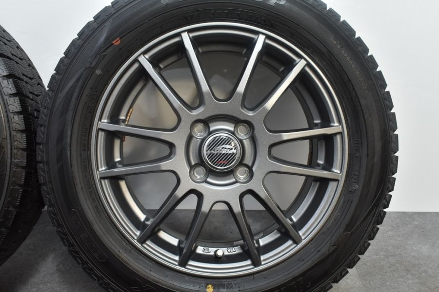 【美品】シュナイダー 15in 5.5J +50 PCD100 ダンロップ ウインターマック WM02 175/65R15 アクア ヴィッツ スイフト  イグニス フィット