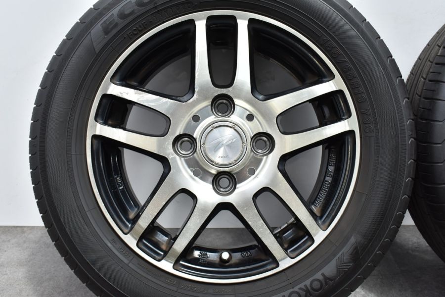 ZOLF 13in 4.00B +45 PCD100 ヨコハマ エコス ES31 155/65R13 アルト 