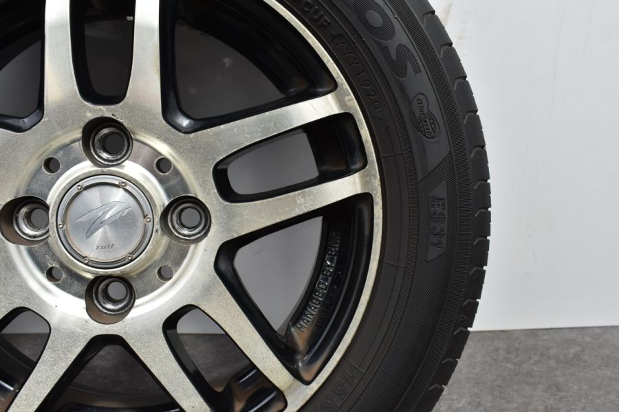 ZOLF 13in 4.00B +45 PCD100 ヨコハマ エコス ES31 155/65R13 アルト