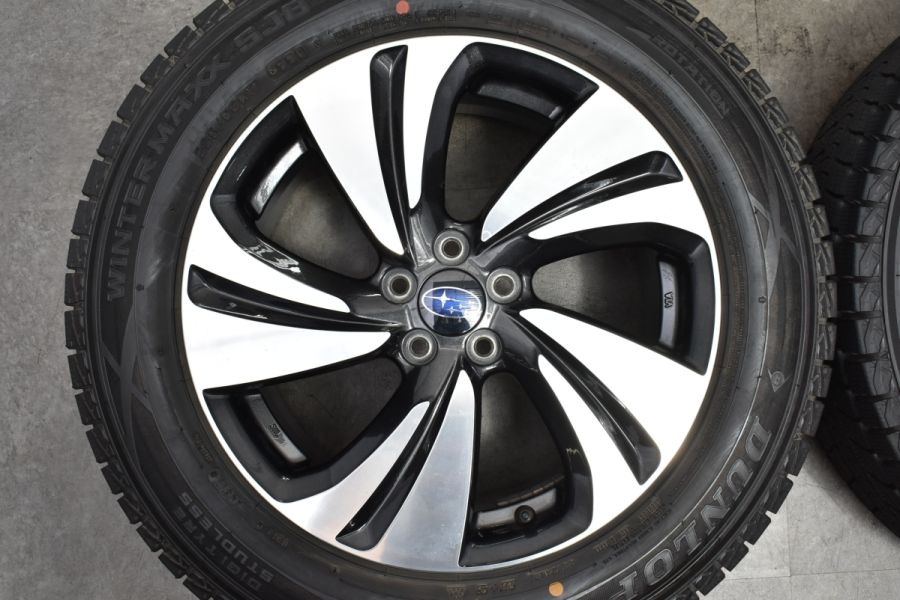 良好品】スバル XV 純正 17in 7J +55 PCD100 ダンロップ ウィンターマックス SJ8 225/60R17 フォレスター 流用  スタッドレス 即納 可能 中古 スタッドレスタイヤホイールセット | パーツ販売ナンバーワン