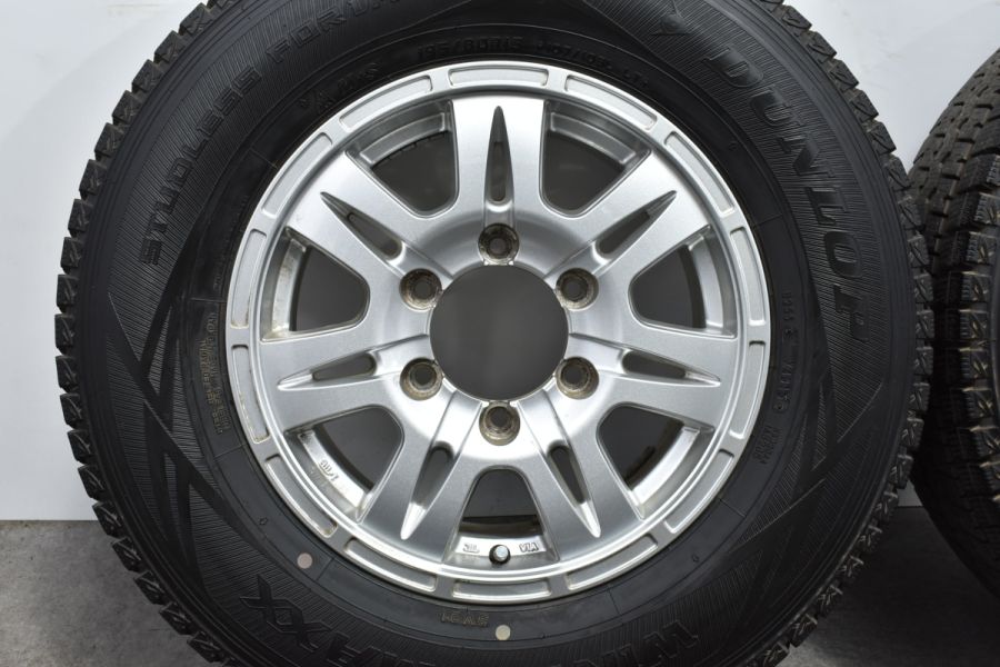 【ハイエース専用設計品】マッドクロス XD-7 15in 6J +33 PCD139.7 ダンロップ ウインターマックス SV01 195/80R15  レジアスエース LT