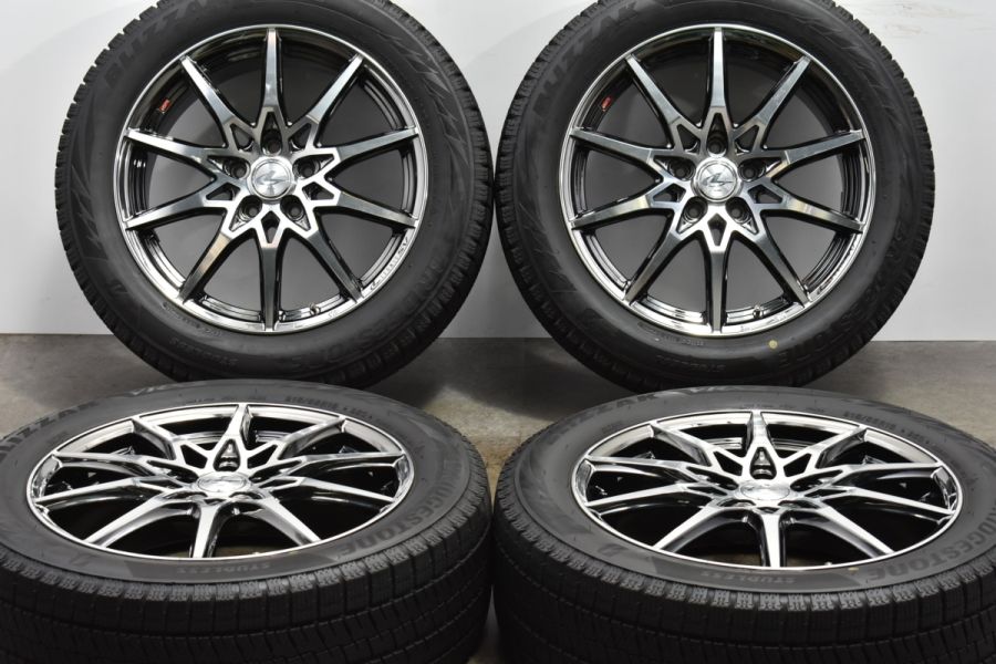 バリ溝】WEDS レオニス SV 18in 7J +47 PCD114.3 ブリヂストン ブリザック VRX2 215/55R18 CX-30  MX-30 C-HR カローラクロス 中古 スタッドレスタイヤホイールセット | パーツ販売ナンバーワン