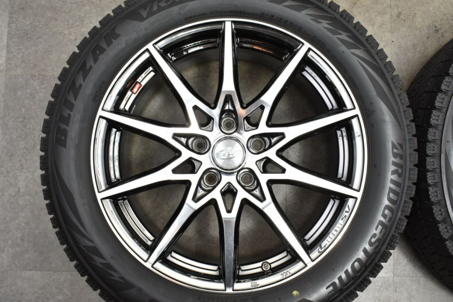 バリ溝】WEDS レオニス SV 18in 7J +47 PCD114.3 ブリヂストン ブリザック VRX2 215/55R18 CX-30  MX-30 C-HR カローラクロス 中古 スタッドレスタイヤホイールセット | パーツ販売ナンバーワン