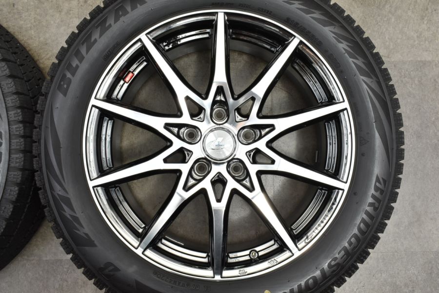 バリ溝】WEDS レオニス SV 18in 7J +47 PCD114.3 ブリヂストン ブリザック VRX2 215/55R18 CX-30  MX-30 C-HR カローラクロス 中古 スタッドレスタイヤホイールセット | パーツ販売ナンバーワン