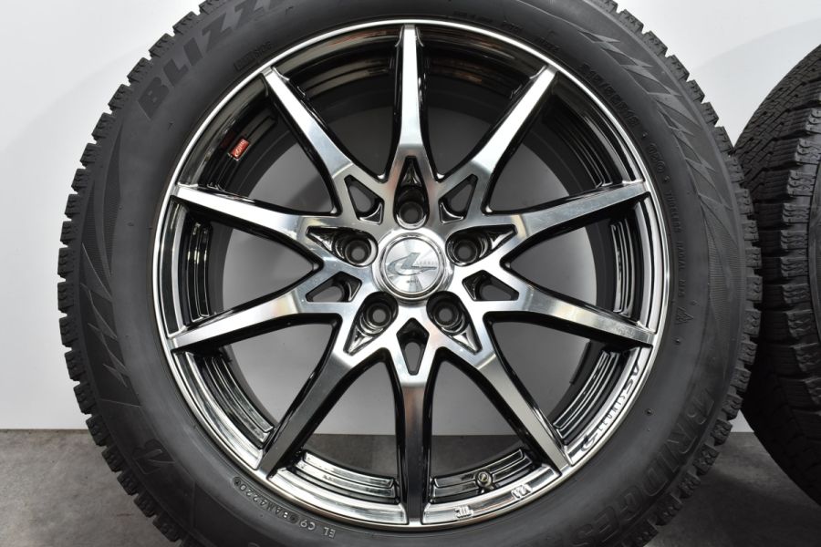 バリ溝】WEDS レオニス SV 18in 7J +47 PCD114.3 ブリヂストン ブリザック VRX2 215/55R18 CX-30  MX-30 C-HR カローラクロス 中古 スタッドレスタイヤホイールセット | パーツ販売ナンバーワン