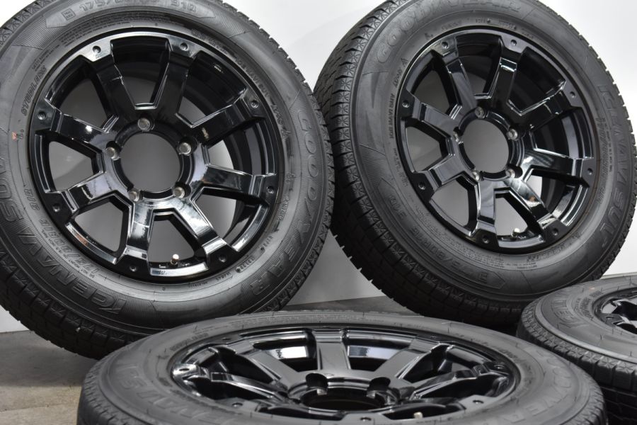 【程度良好品】ロックケリー MX-I 16in 7.5J +25 PCD139.7 グッドイヤー アイスナビSUV 175/80R16 ジムニー  AZオフロード 交換用