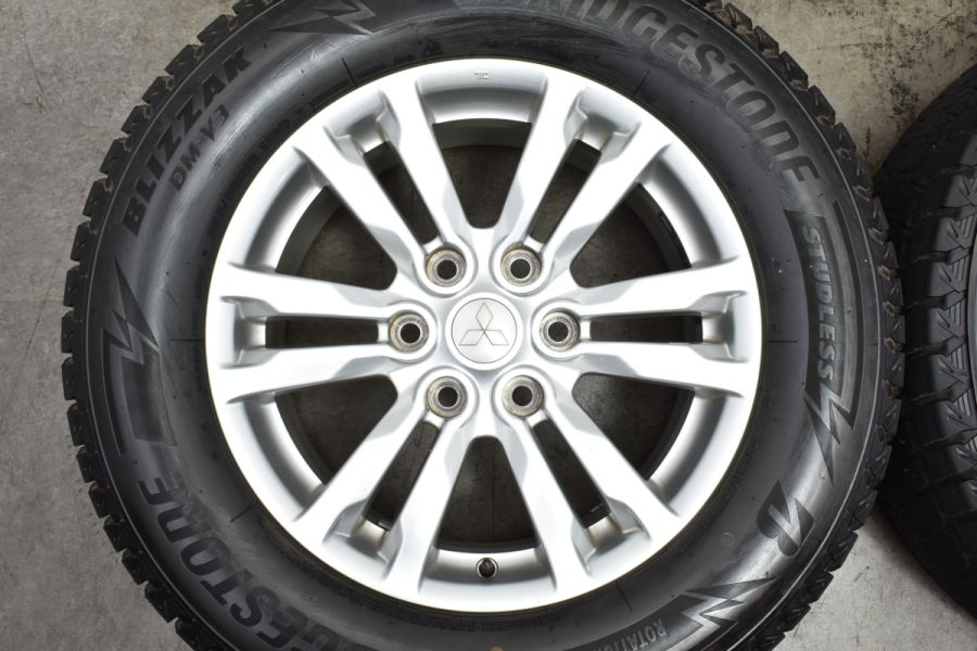 美品 バリ溝】ミツビシ V98W パジェロ スーパーエクシード 純正 18in