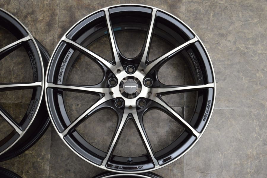 人気ホイール】Weds Sports SA-10R 18in 7.5J +45 PCD114.3 4本セット