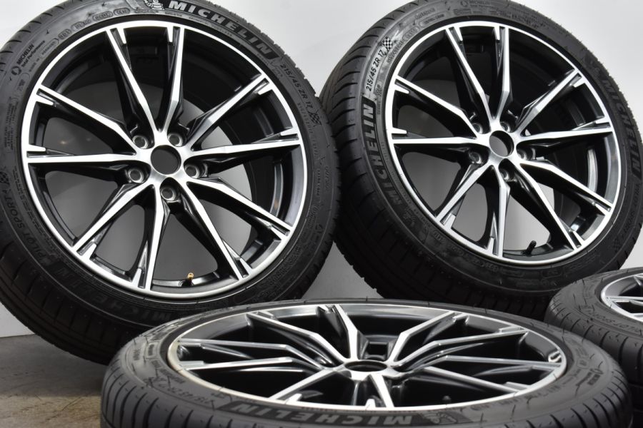 【美品 バリ溝】トヨタ 86 後期 純正 17in 7J +48 PCD100 ミシュラン パイロットスポーツ4 215/45R17 BRZ  インプレッサ 流用