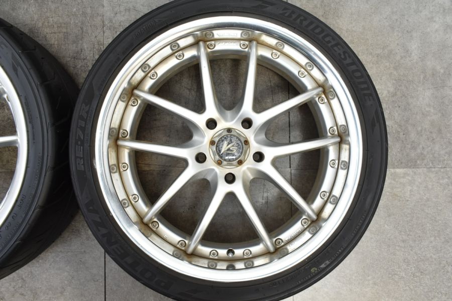 3ピース 深リム】WORK VS-SS 18in 7.5J +45 8.5J +45 PCD114.3 ブリヂストン ポテンザ RE-71R  215/40R18 225/40R18 ノア ヴォクシー 中古 タイヤホイールセット | パーツ販売ナンバーワン