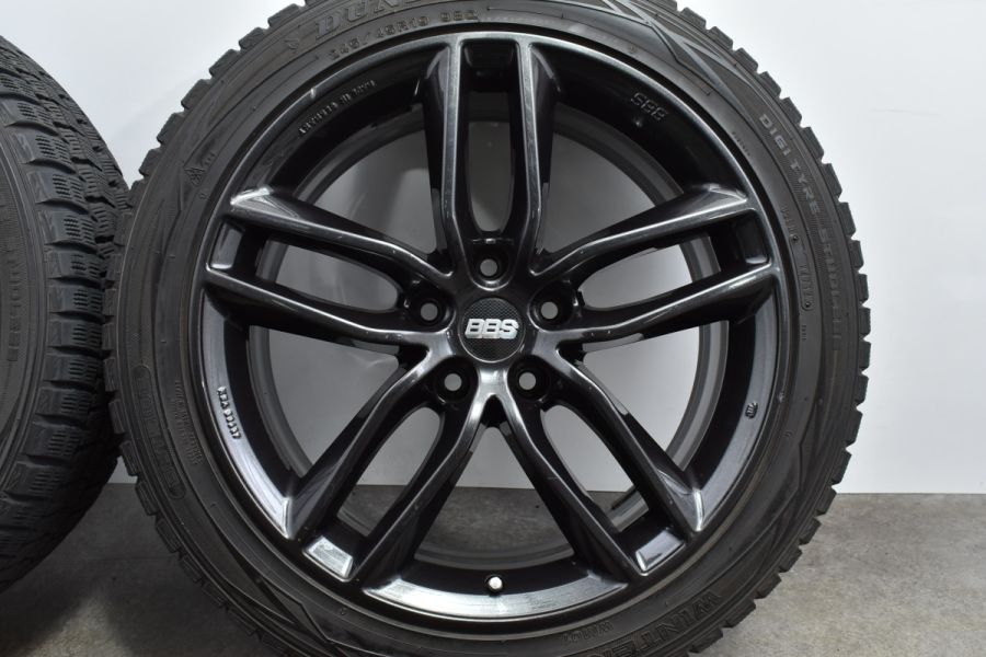 【程度良好品】BBS ジャーマニーSX 0503 8.5J +32 PCD120 ダンロップ ウインターマックス WM01 245/45R19 BMW  F01 7シリーズ レクサス LS