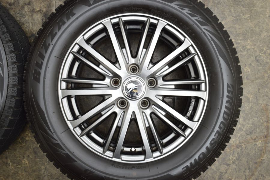 美品 超バリ溝 9分山】Weds ファング 16in 6.5J +47 PCD114.3 