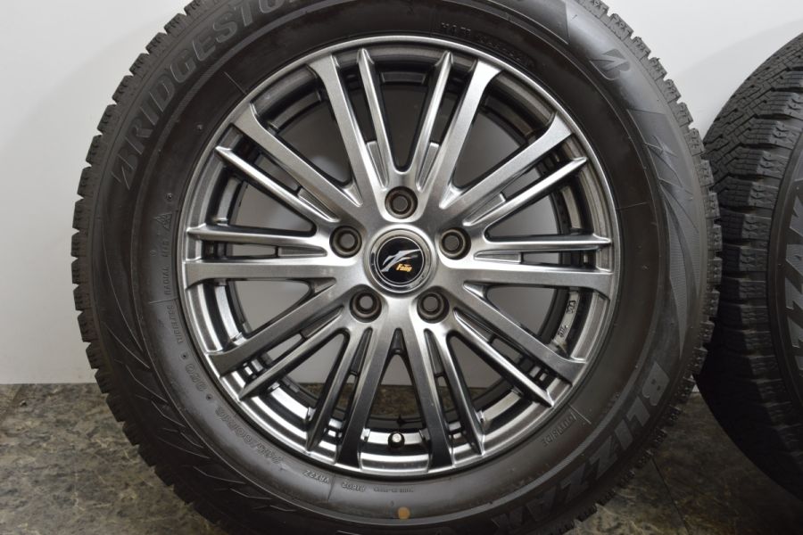 美品 超バリ溝 9分山】Weds ファング 16in 6.5J +47 PCD114.3 