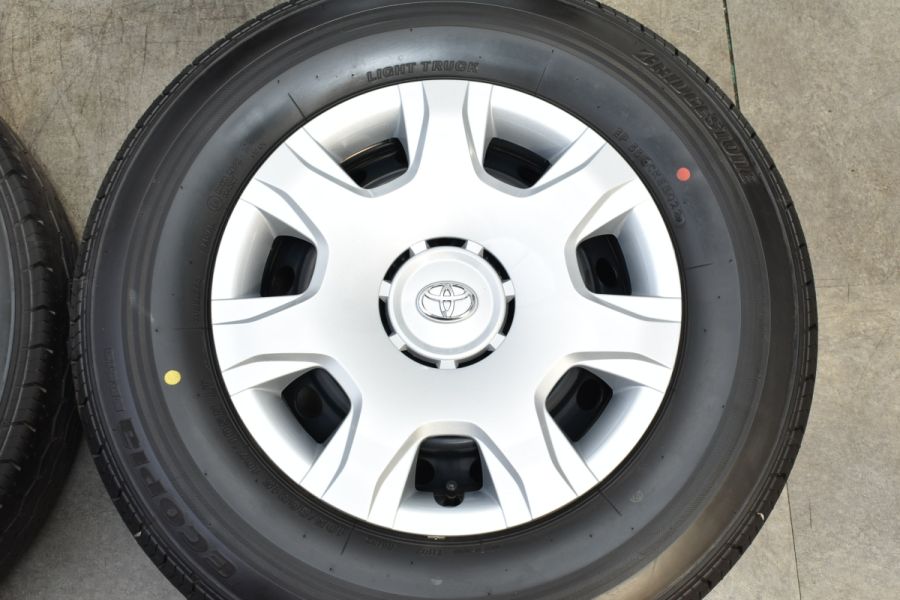 新車外し 22年 ハイエース ブリヂストン エコピア ハイエース純正タイヤホイール 新車外し ブリヂストン エコピア