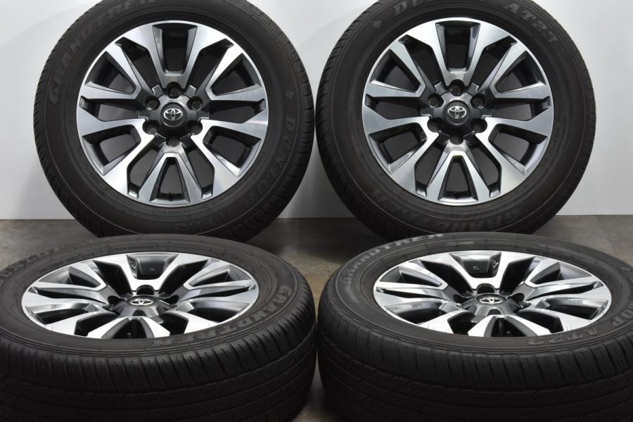 美品】トヨタ 150 プラド 後期 純正 19in 7.5J +25 PCD139.7 ダンロップ グラントレック AT23 265/55R19  ハイラックス サーフ 中古 タイヤホイールセット | パーツ販売ナンバーワン