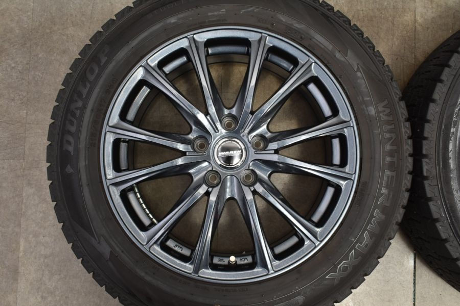 【バリ溝 程度良好品】WAREN 17in 7J +38 PCD114.3 ダンロップ ウインターマックス WM02 215/60R17 UX  C-HR アルファード ヴェルファイア