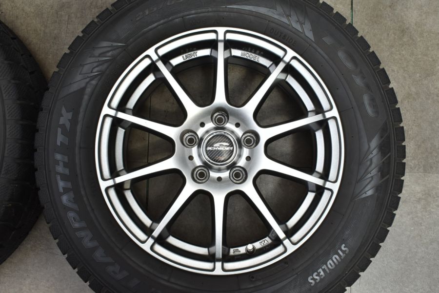 【美品】シュナイダー 16in 6.5J +38 PCD114.3 トーヨー ウィンタートランパス TX 215/65R16 アルファード エスティマ  C-HR