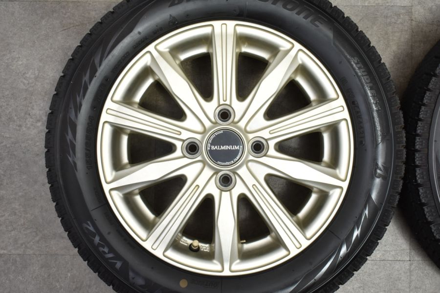 ブリヂストンVRX2 155/65/R14スタッドレス バルミナホイールセット