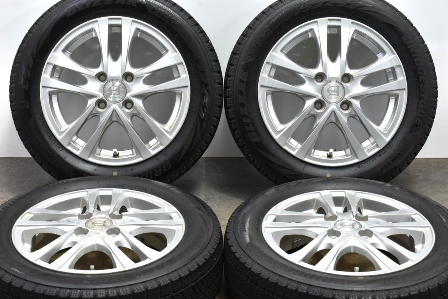 【バリ溝】アフロディーテ 14in 4.5J +45 PCD100 ブリヂストン ブリザック VRX2 155/65R14 N-BOX サクラ  ワゴンR ムーブ タント ミラ