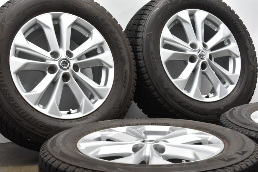 【美品】ニッサン T32 エクストレイル 純正 17in 7J +45 PCD114.3 ブリヂストン ブリザック DM-V2 225/65R17  ノーマル戻し 交換用