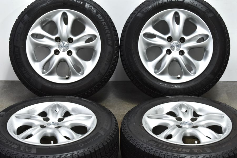 バリ溝】VALBREM 15in 6.5J +38 PCD100 ミシュラン X-ICE3+ 185/65R15