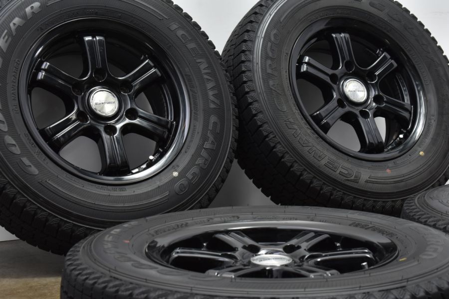 程度良好品】マエストランサ 15in 6J +33 グッドイヤー アイスナビ カーゴ 195/80R15 LTタイヤ ハイエース レジアスエース 中古  スタッドレスタイヤホイールセット | パーツ販売ナンバーワン